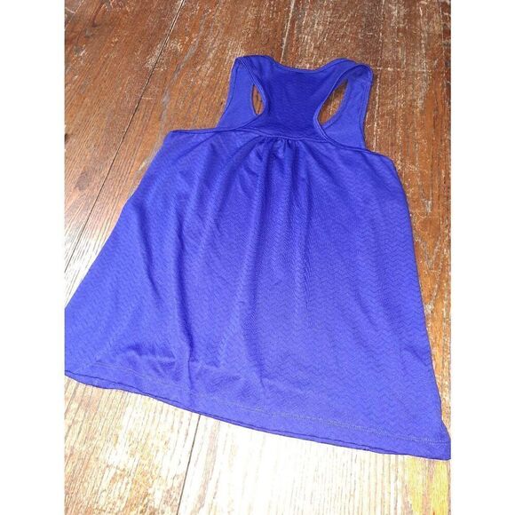 Large be insired Blue Sleeveless Racerback Pullover Tank Top Casual Athletic - Picture 3 of 3